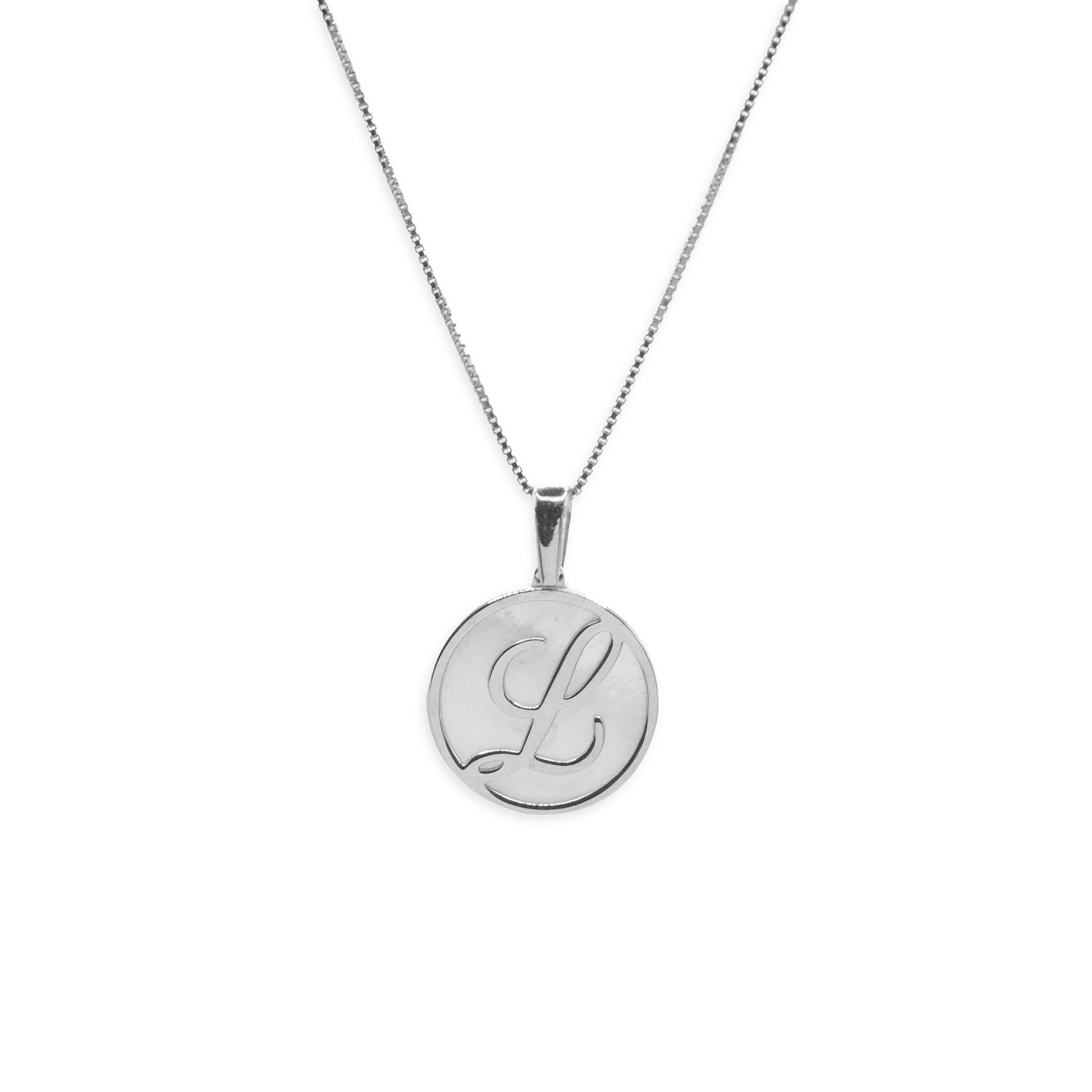 Mother-of-Pearl Letter Necklace