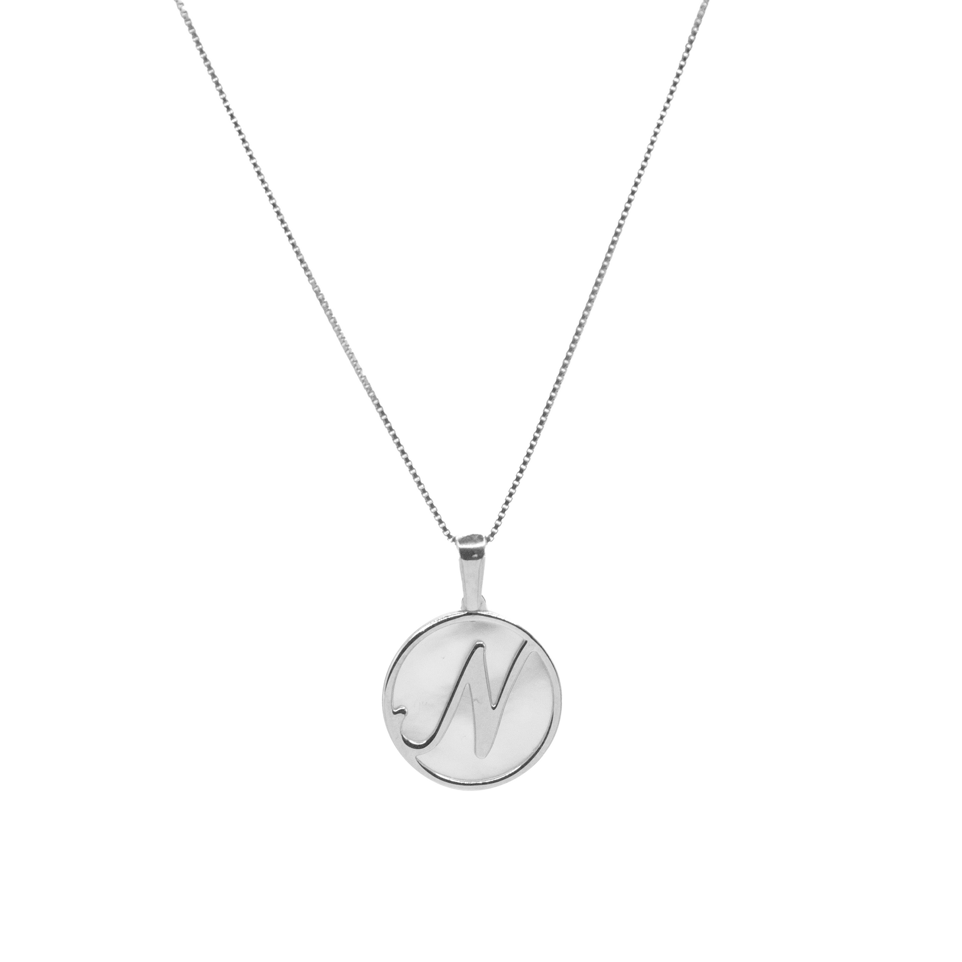 Mother-of-Pearl Letter Necklace