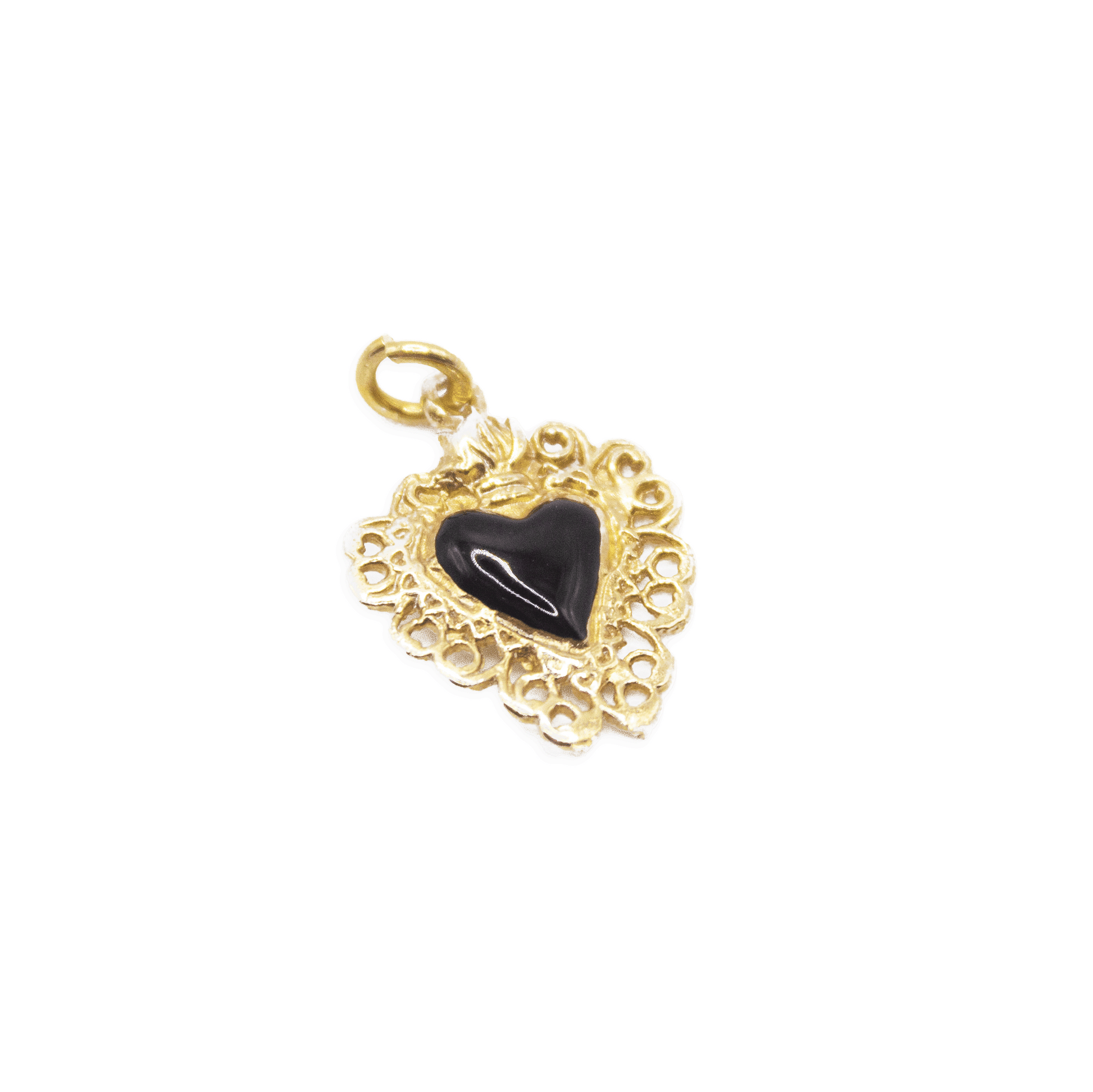Black Heart ex Voto Pendant