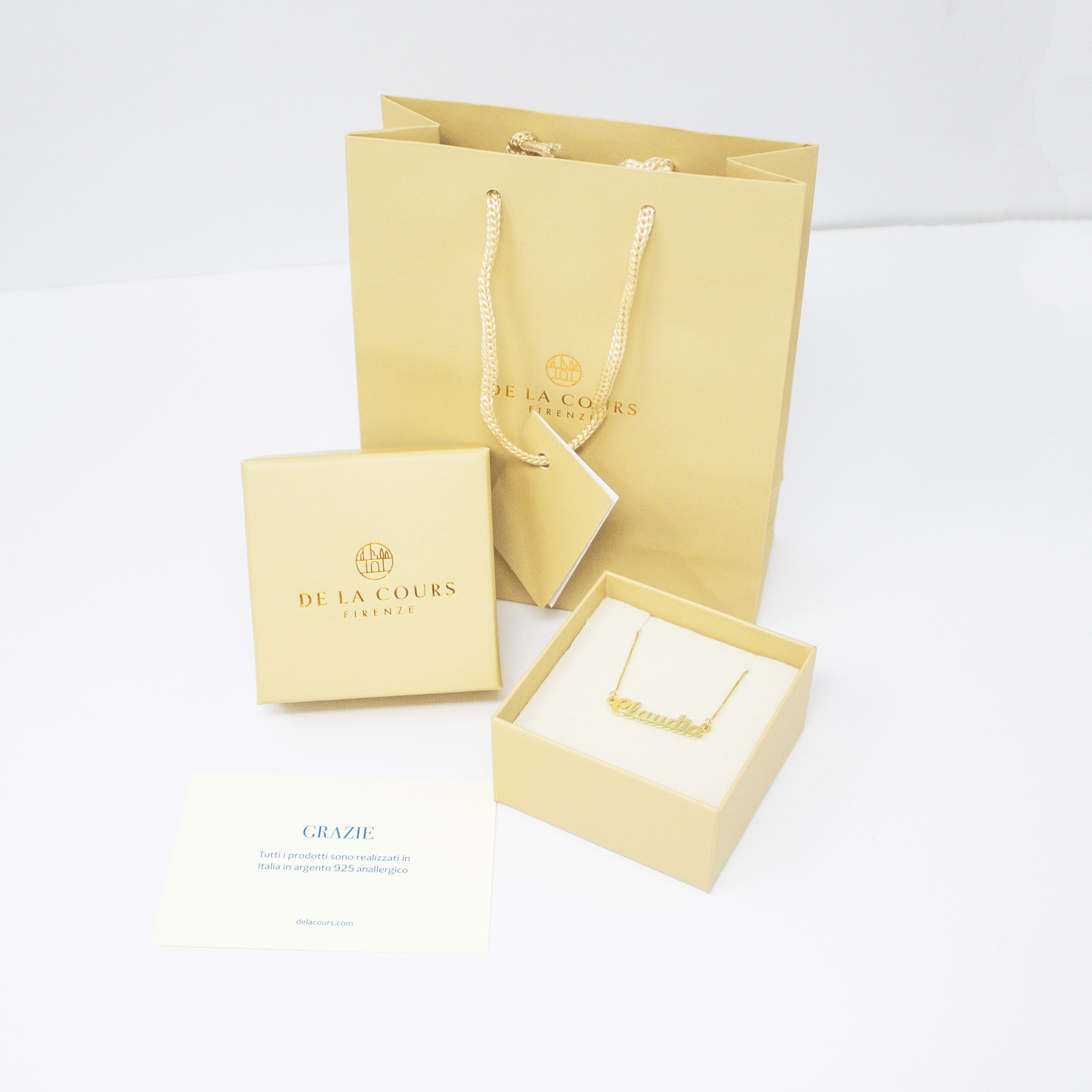 Collana Nome Corsivo Mini