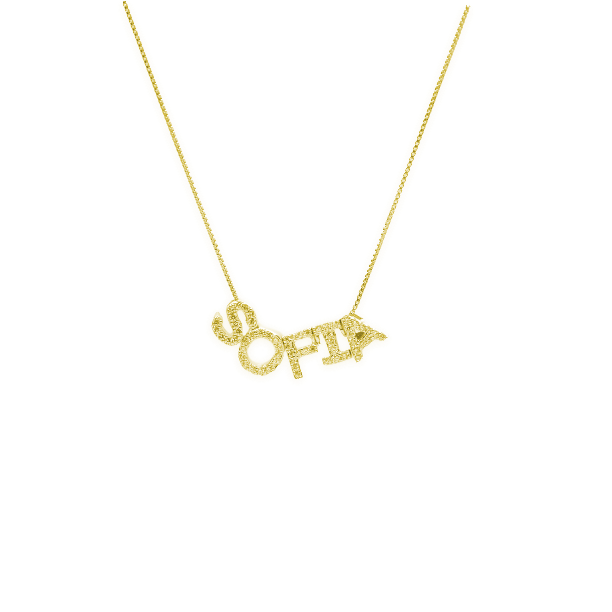 Collana Nome Pavè