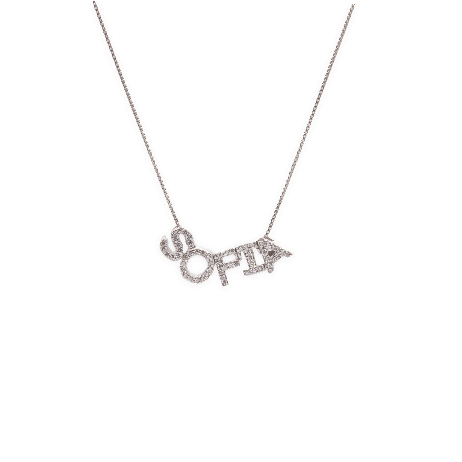 Collana Nome Pavè