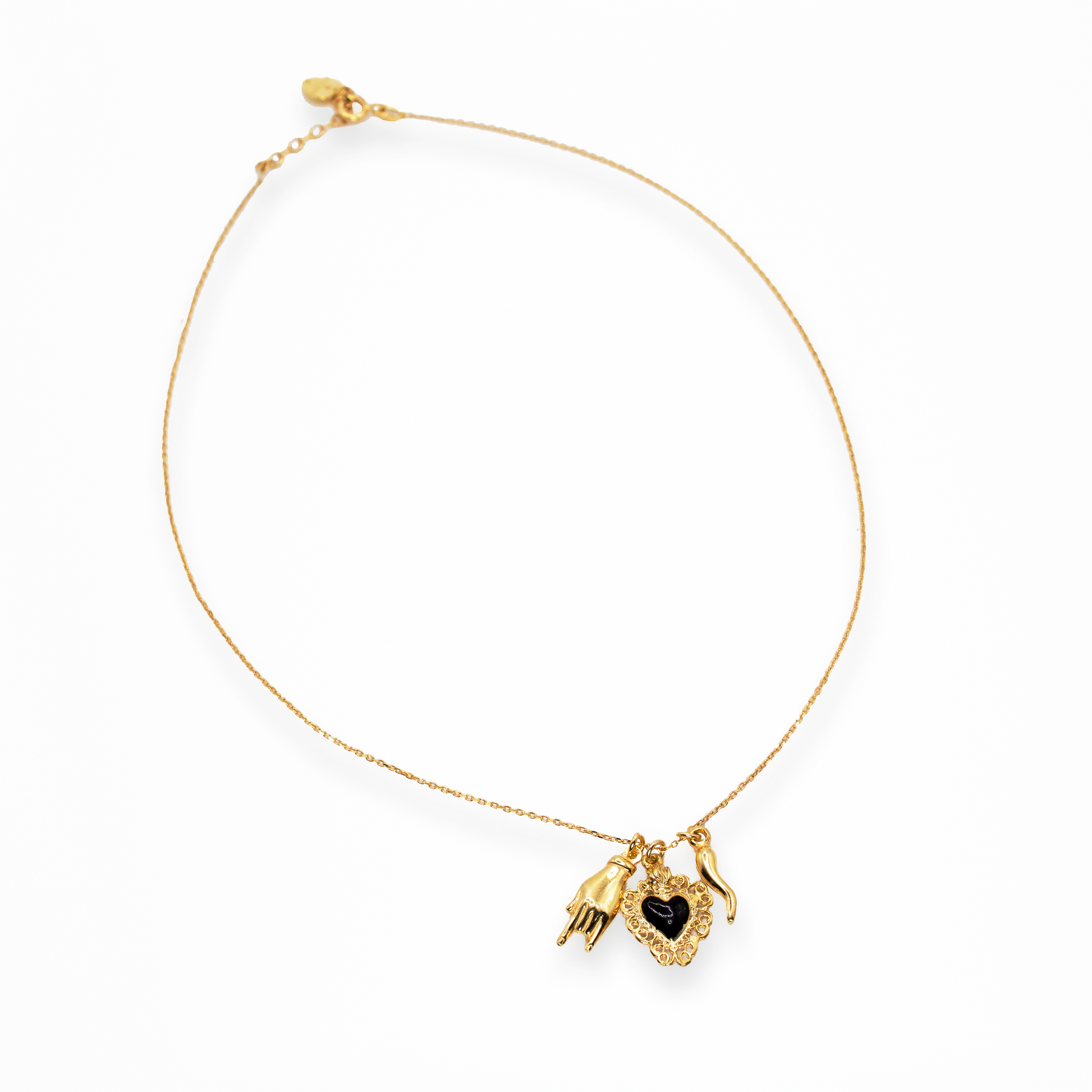 Collana Napoli Cuore Nero