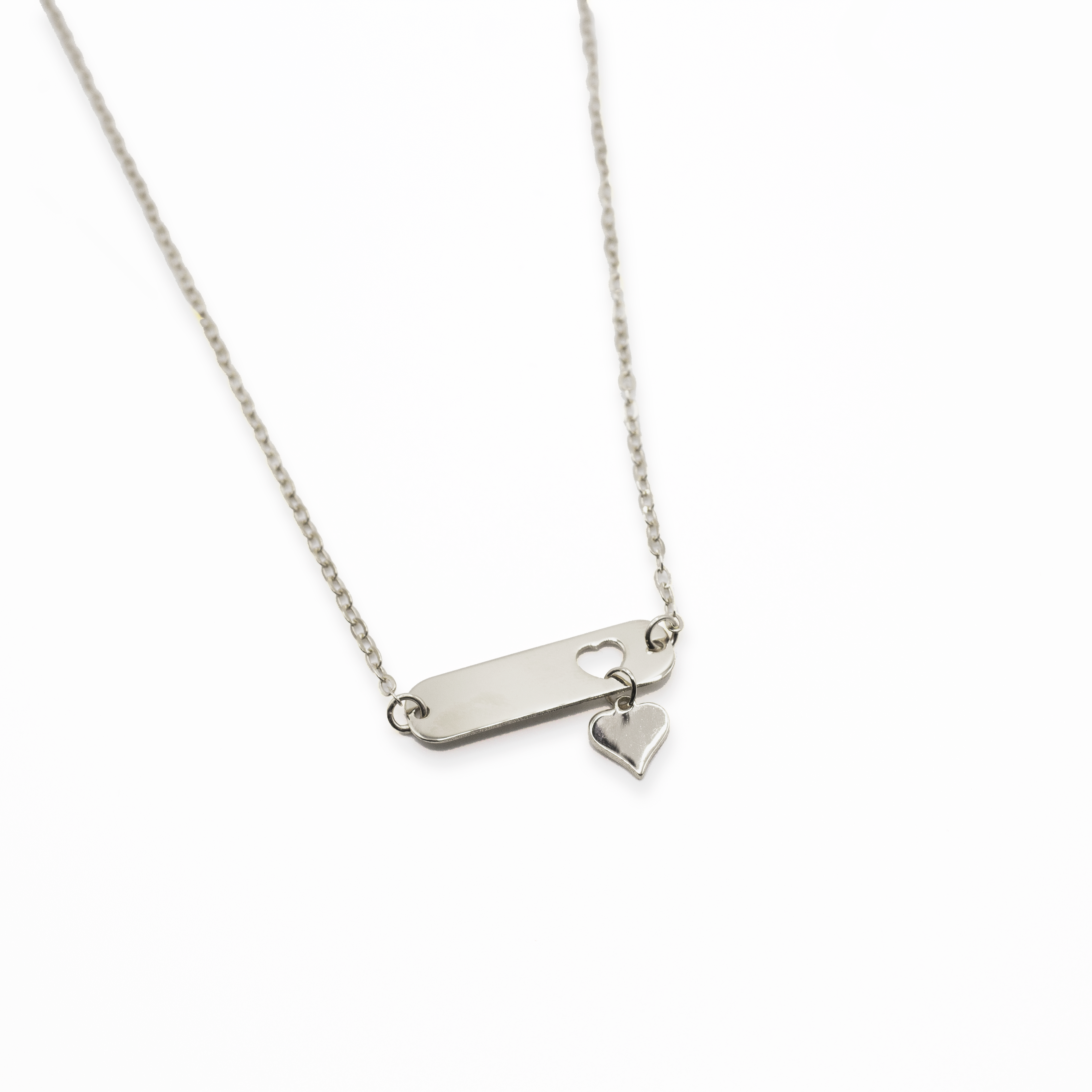 Collana Memories con Targhetta e Cuore