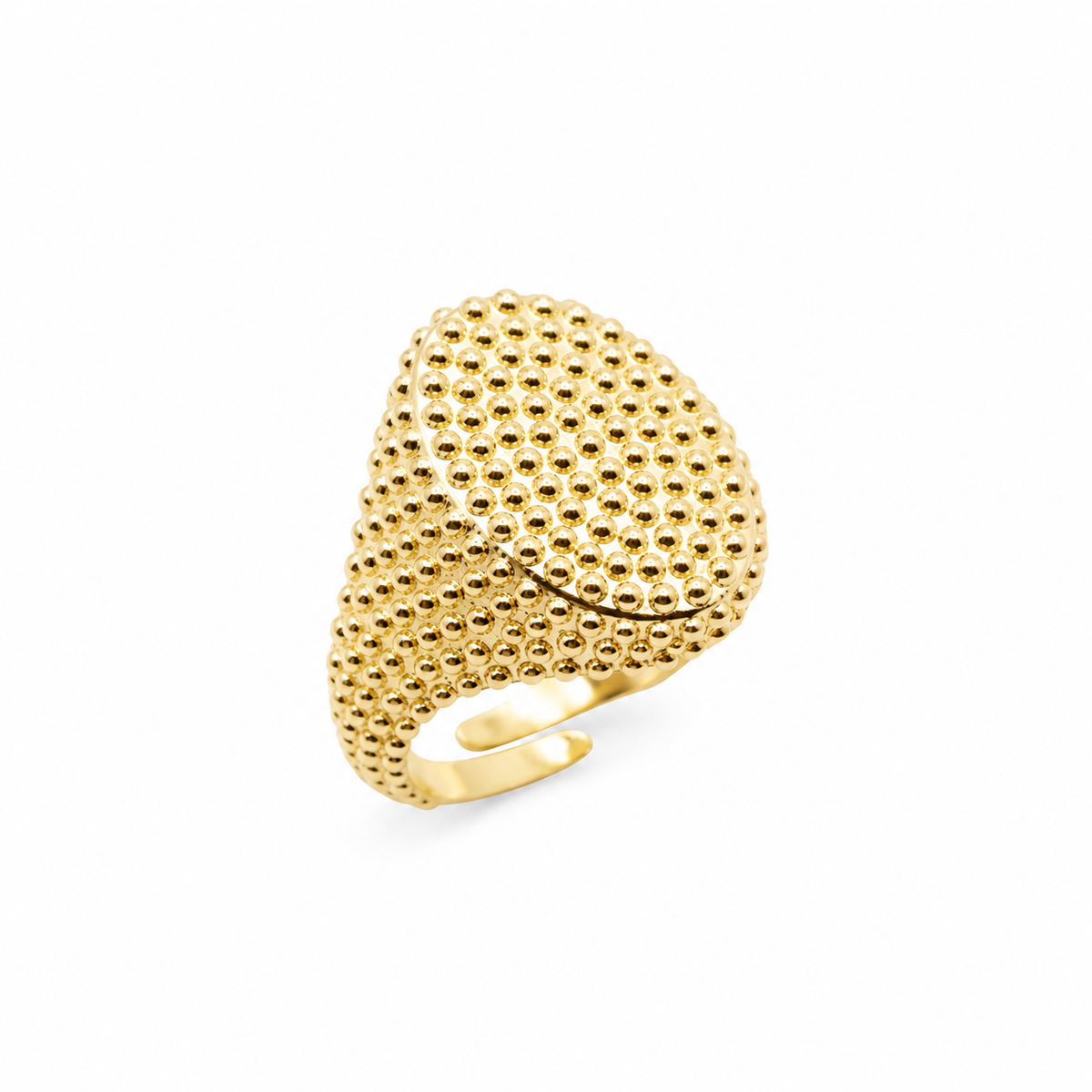 Anello Madera Ovale Borchie da Mignolo
