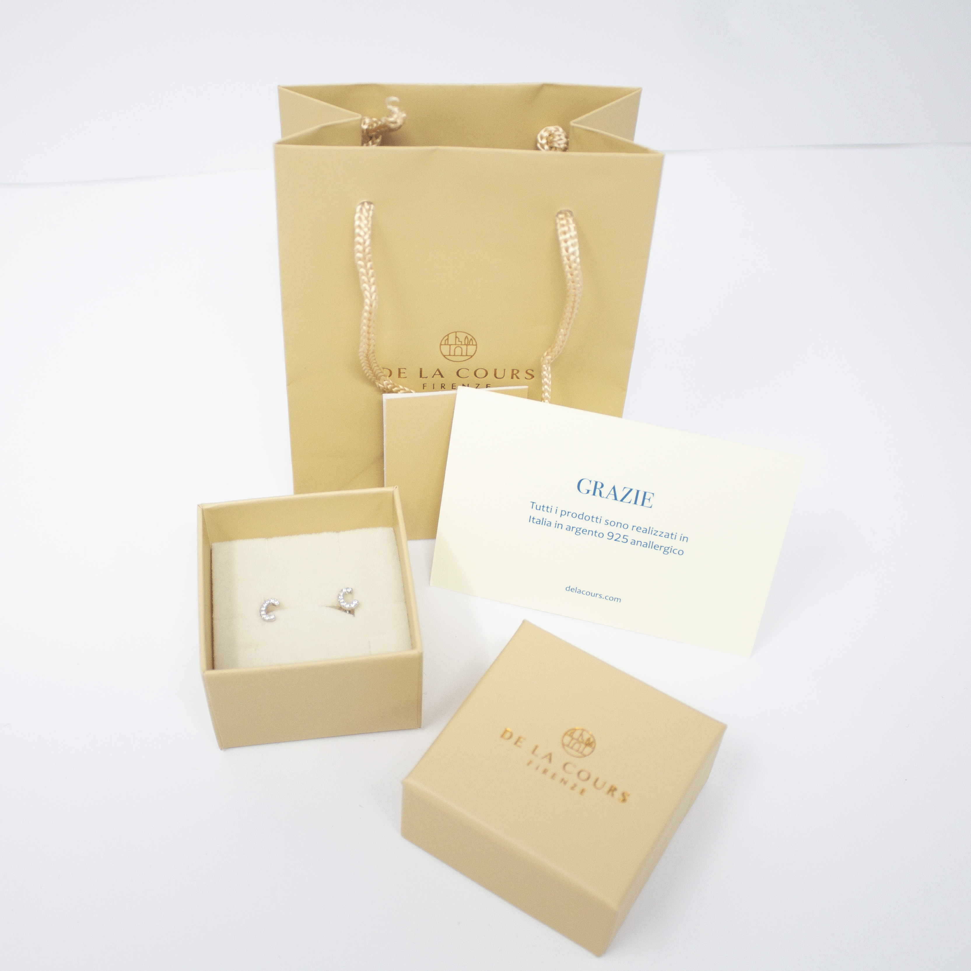 Orecchini Lettere preziose