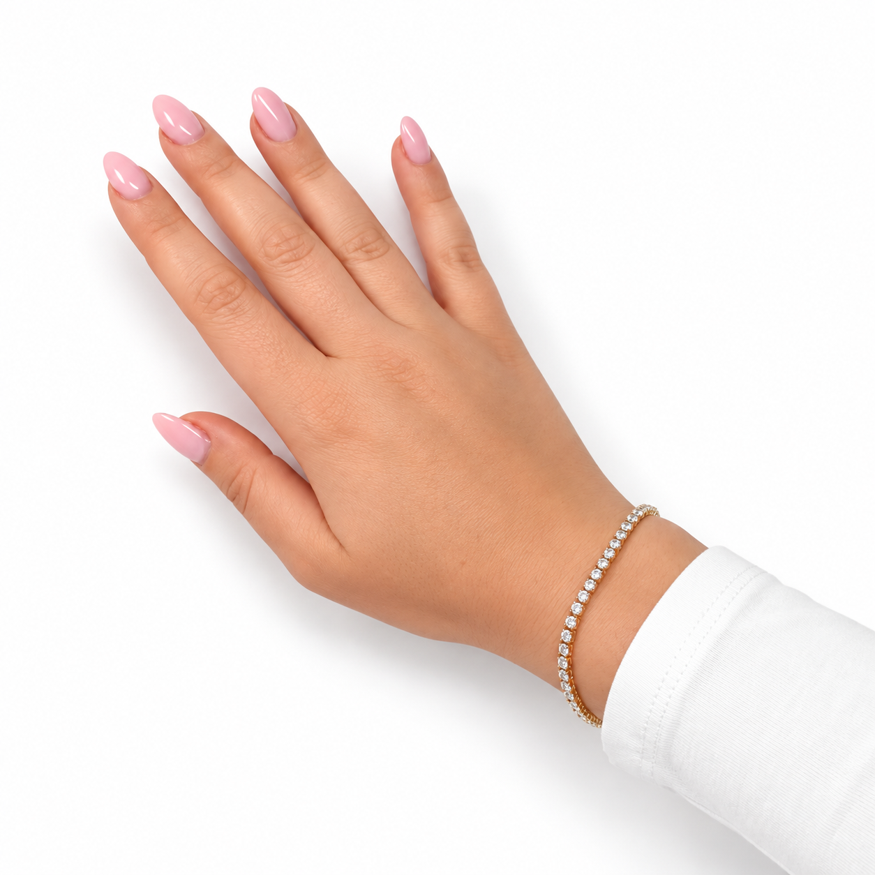 Sandy White Tennis Bracelet