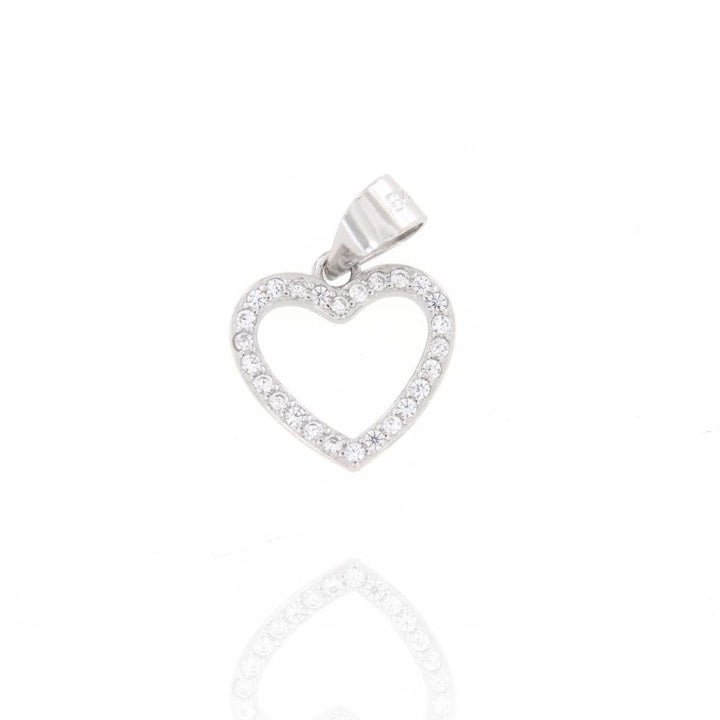 Ciondolo Cuore Filo Zirconi