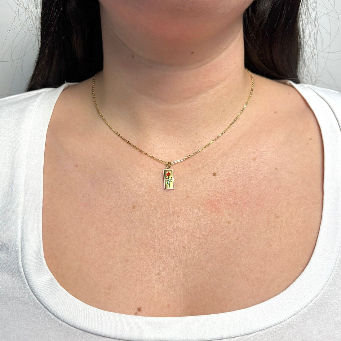 Collana Giverny Targa Rettangolare