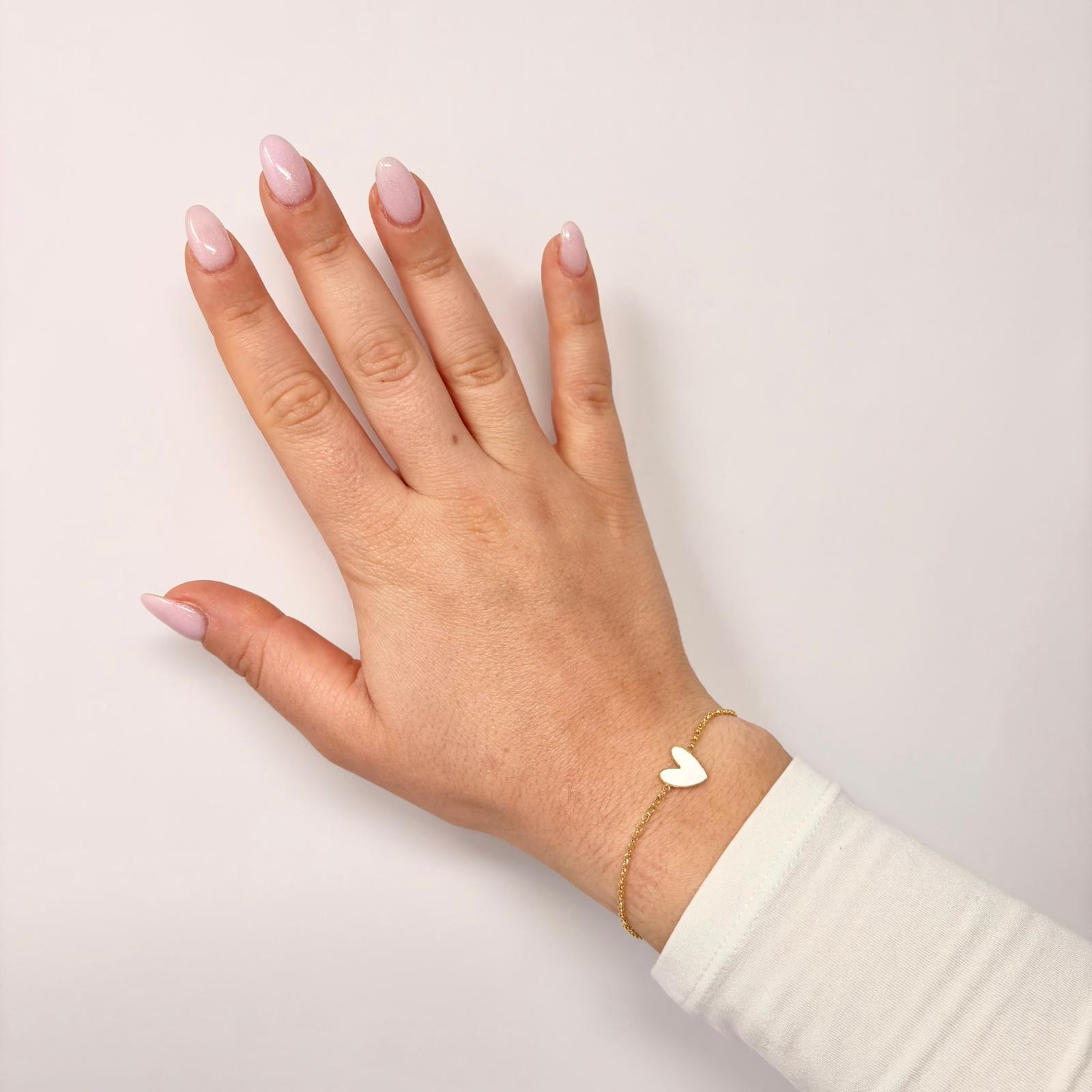Bracciale Paris Love Smalto Bianco