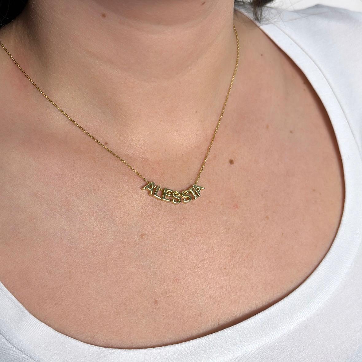 Collana Nome Liscia