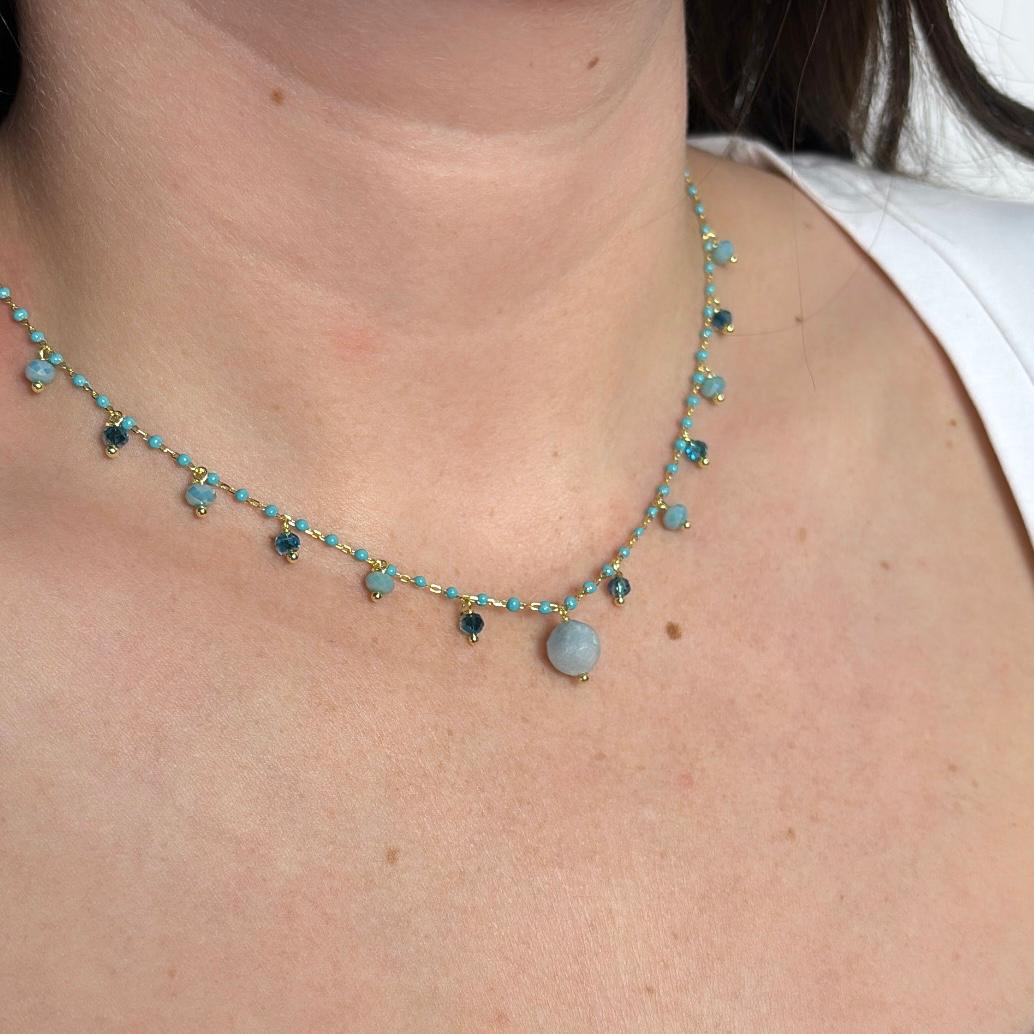 Collar Mykonos Azul