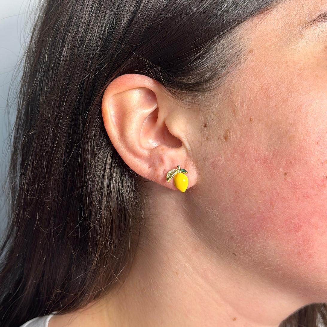 Sorrento Lemon Earrings