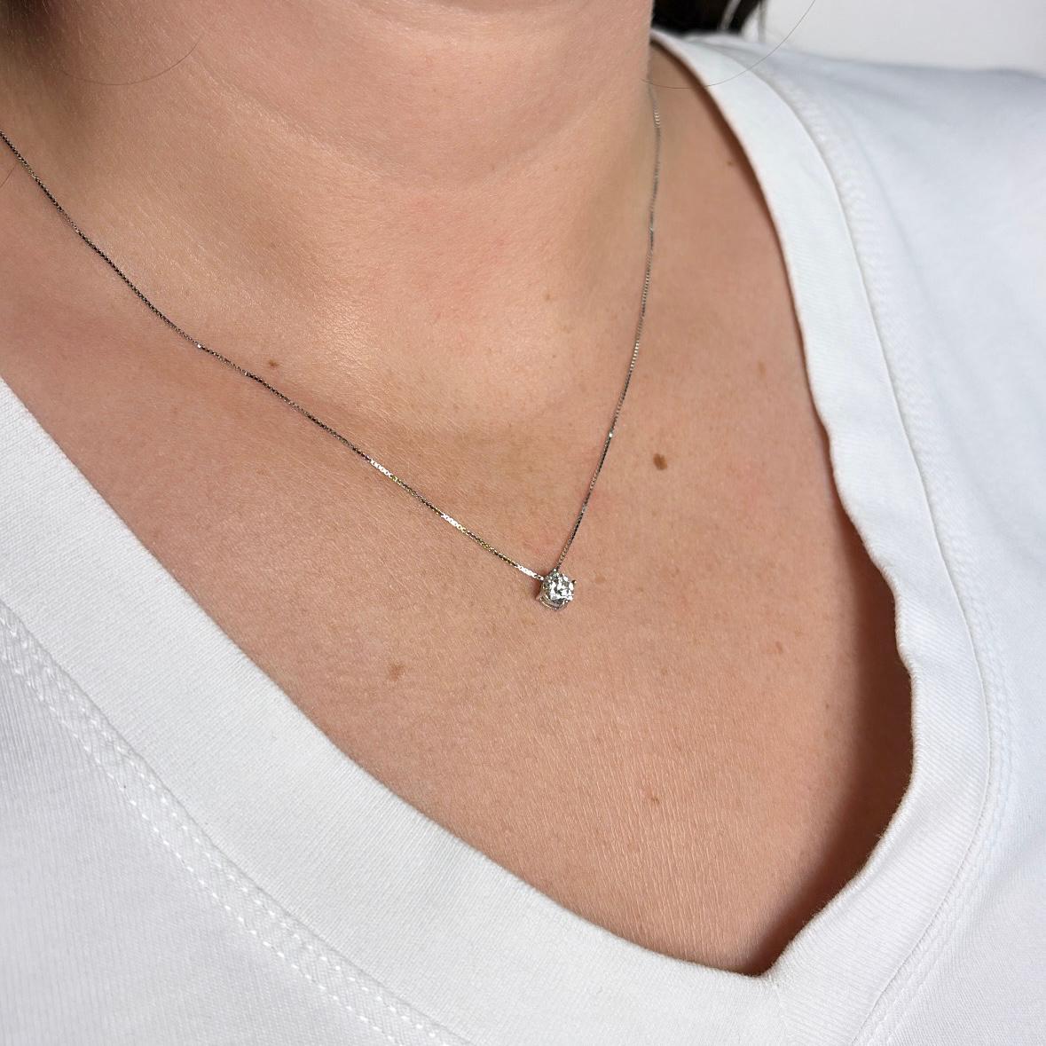Collana Punto Luce Moissanite