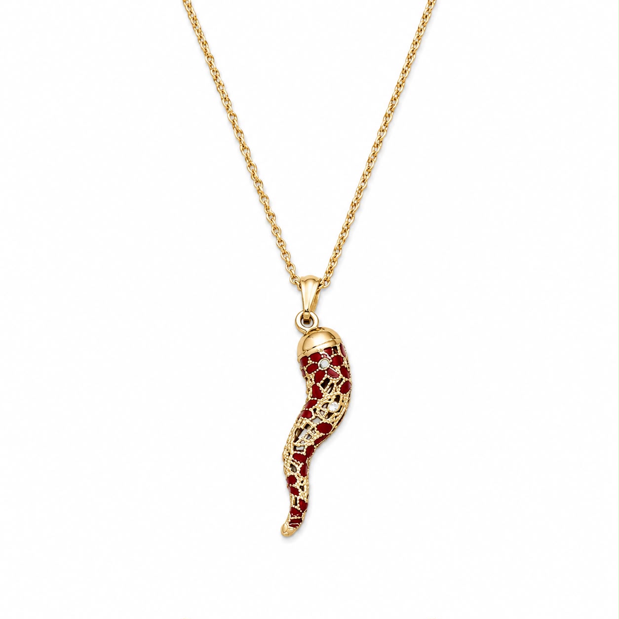 Naples Black Heart Necklace