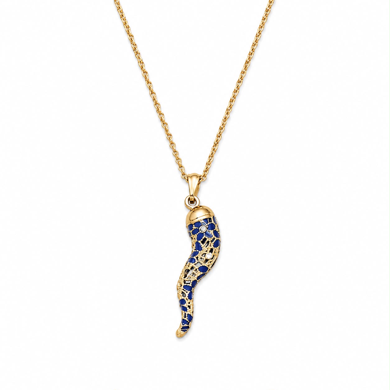 Naples Black Heart Necklace