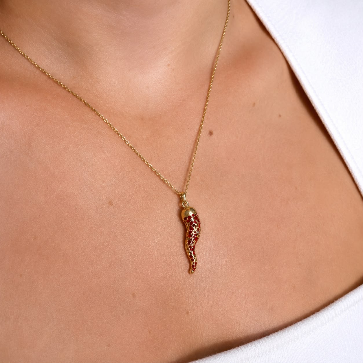 Naples Black Heart Necklace