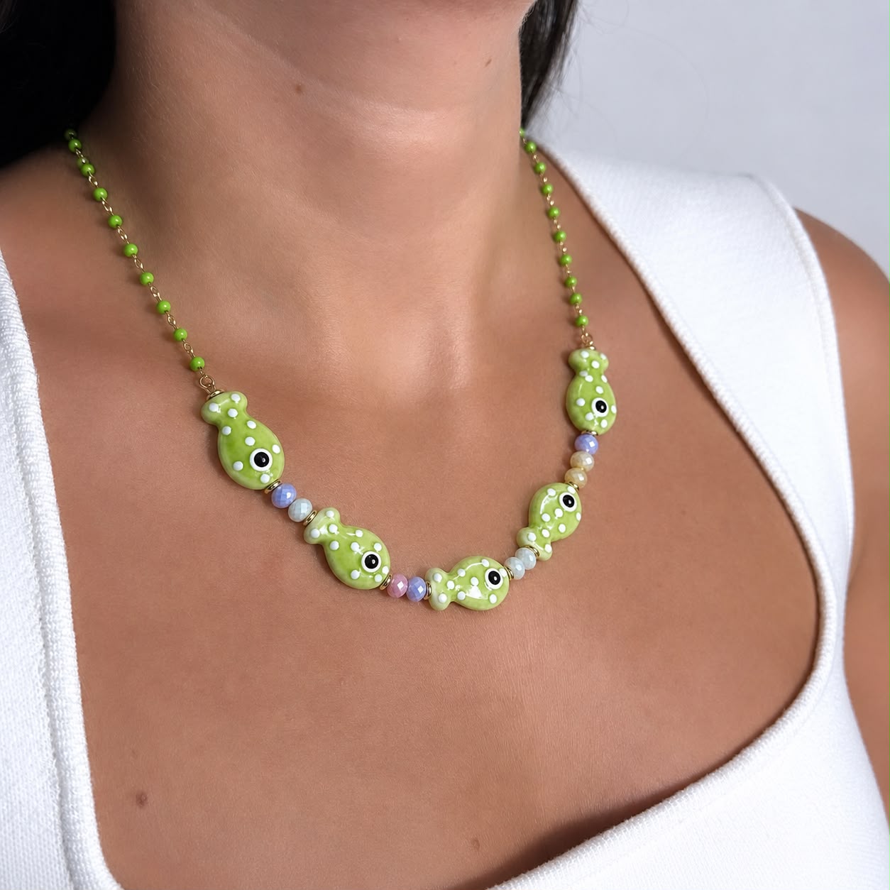 Collana Amarea Verde