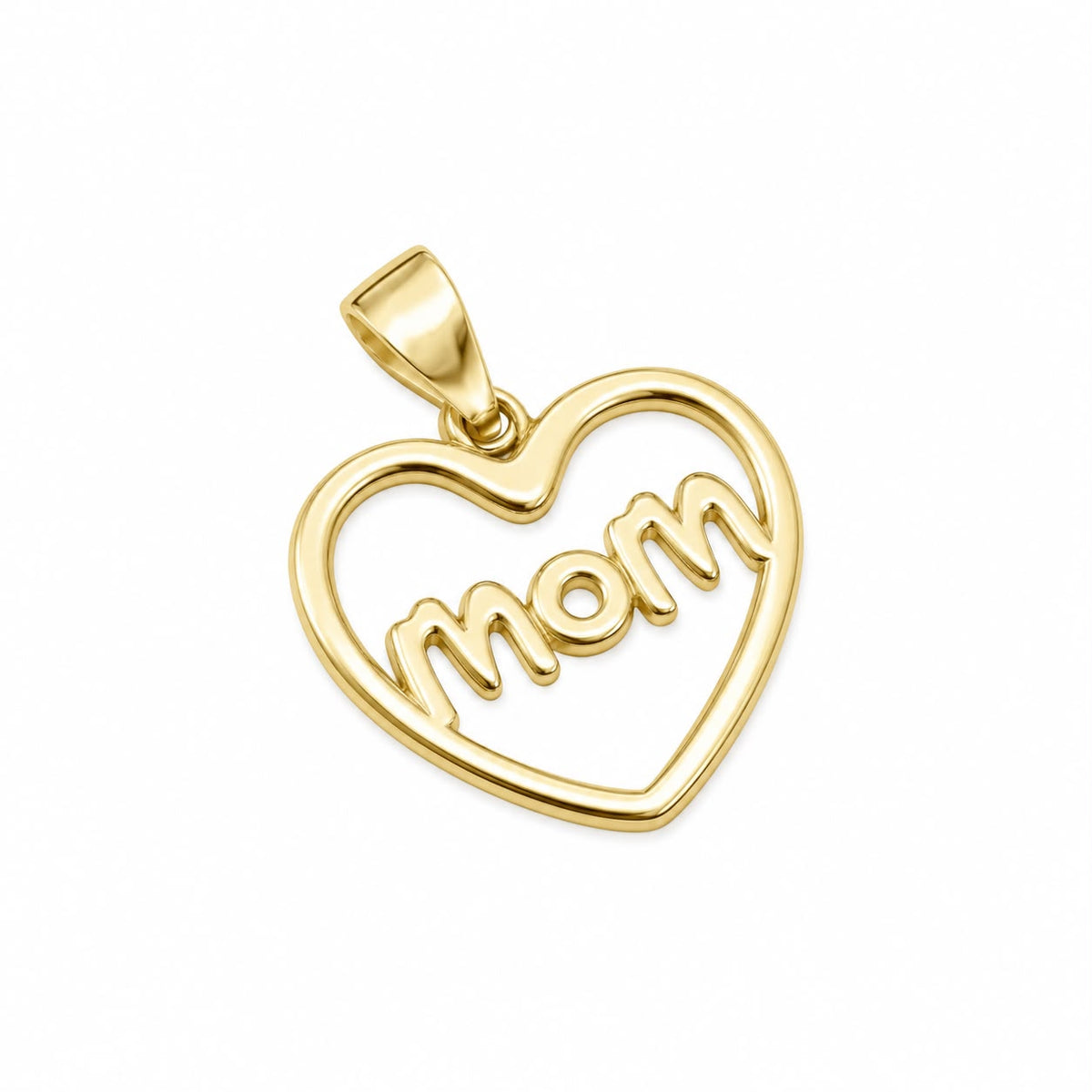 Mom Heart Pendant Zirconia