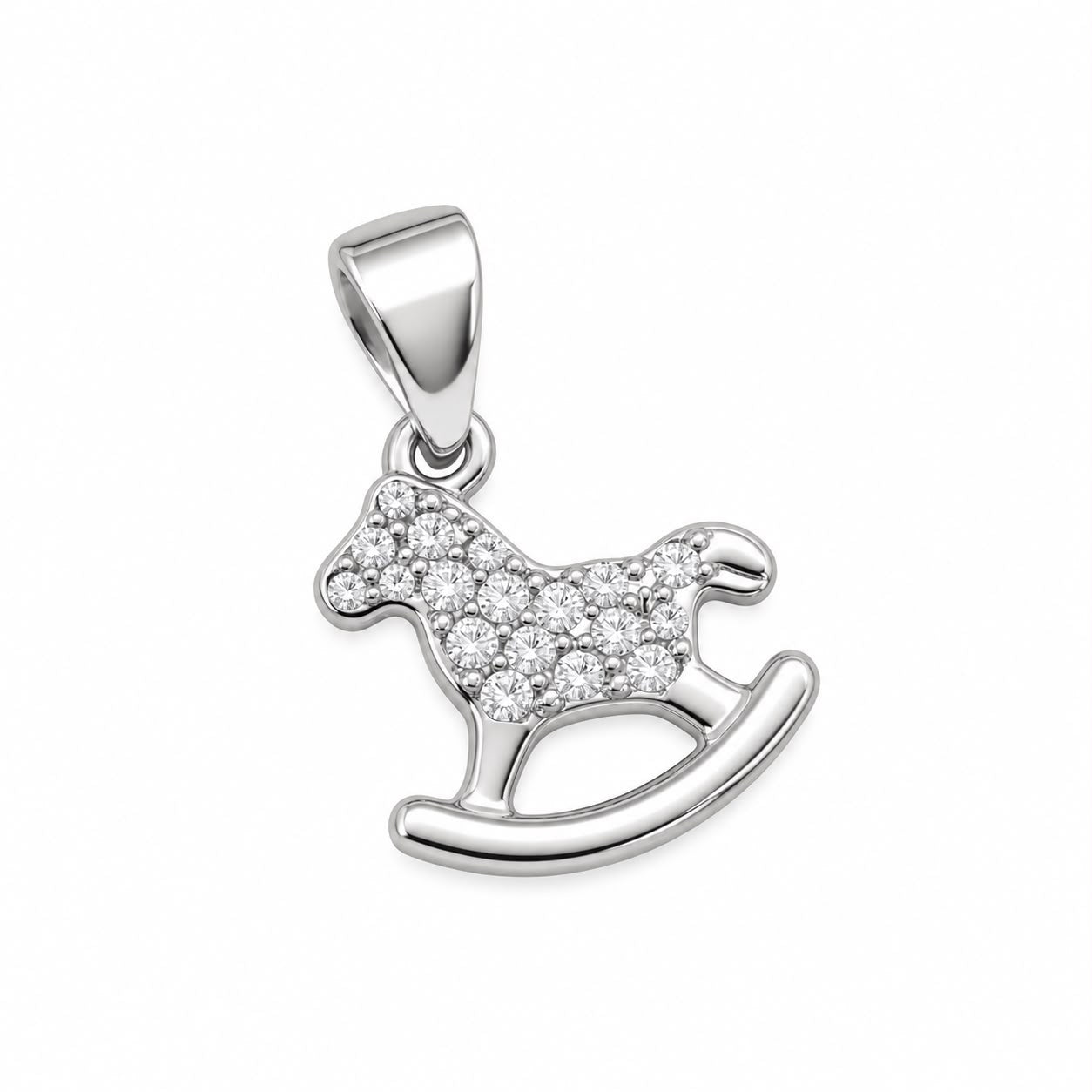 Mom Heart Pendant Zirconia