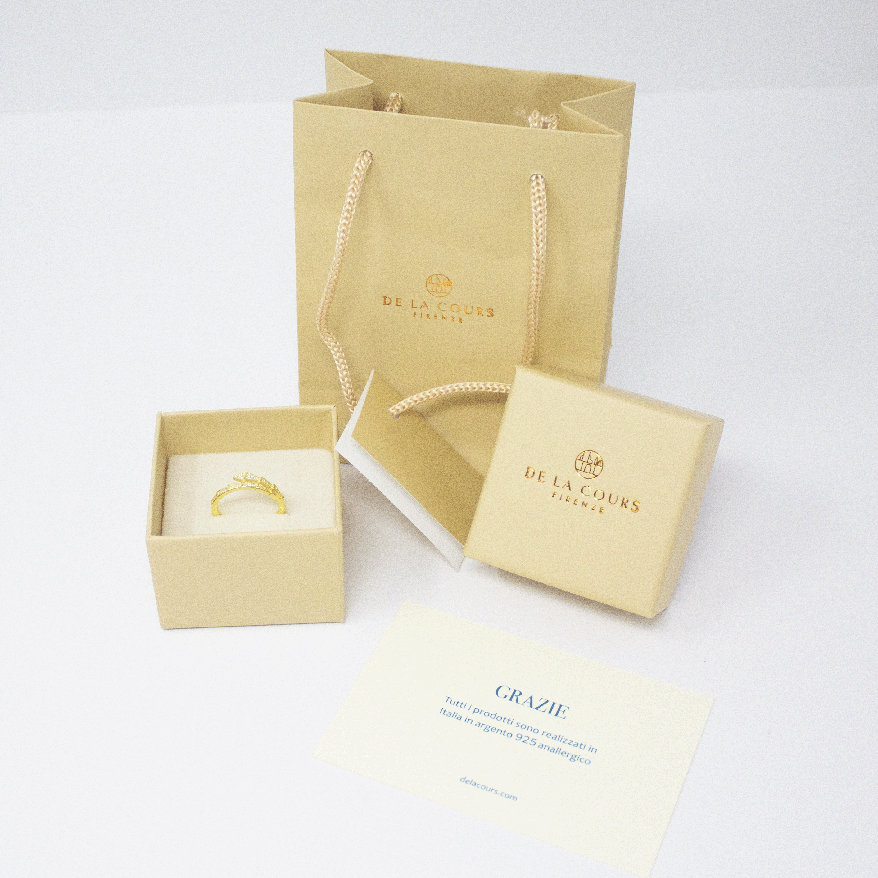 Anello Snake Zirconi