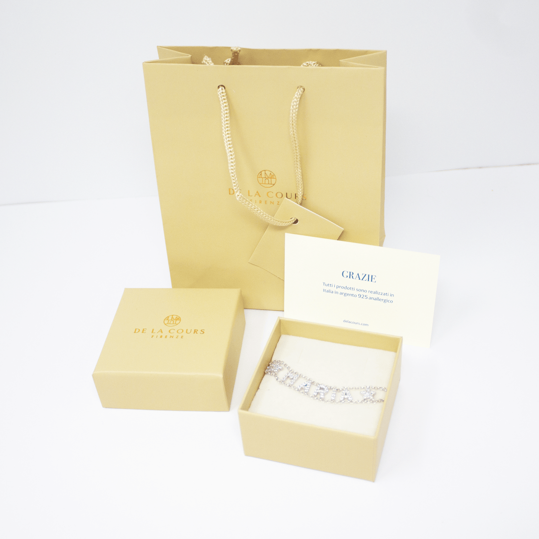 Bracciale Lettere preziose morbido