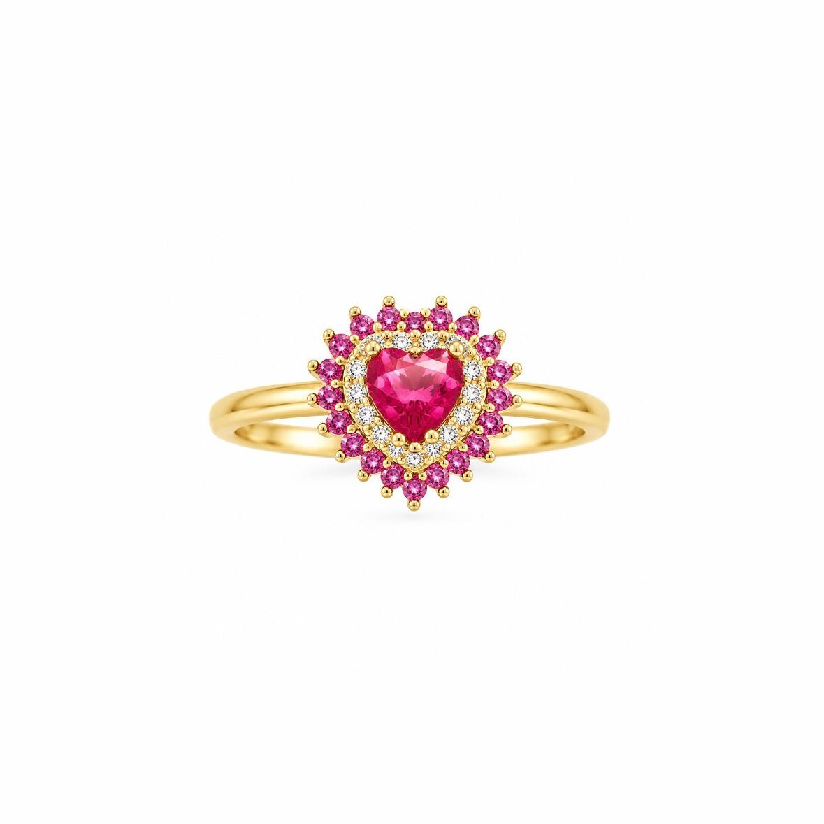 Anello Luxury Kate Cuore Bicolore