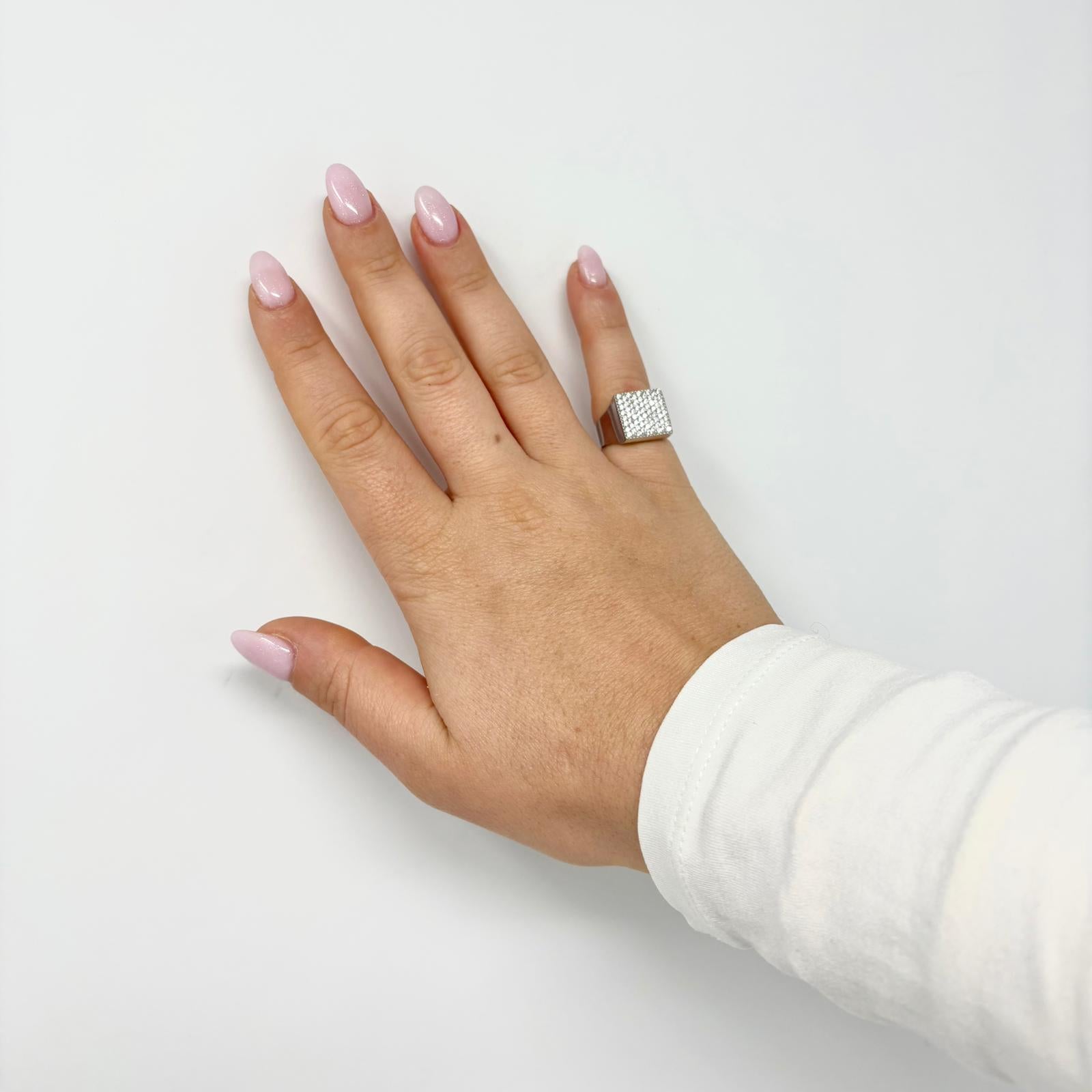 Anello Madera Quadrato da Mignolo