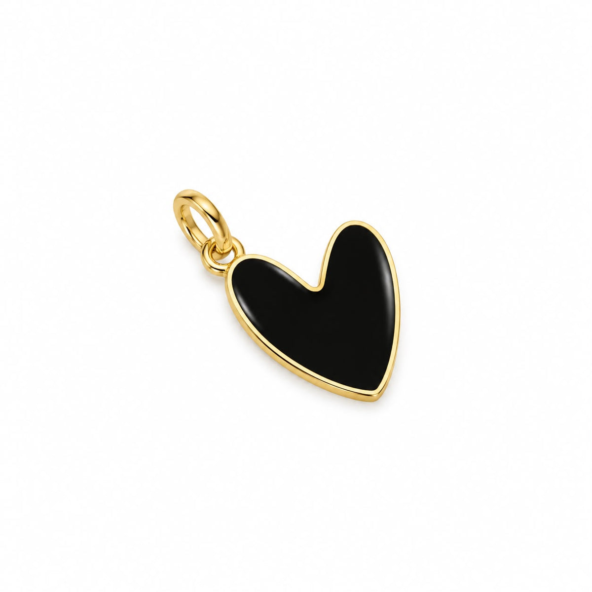 Heart Pendant white enamel