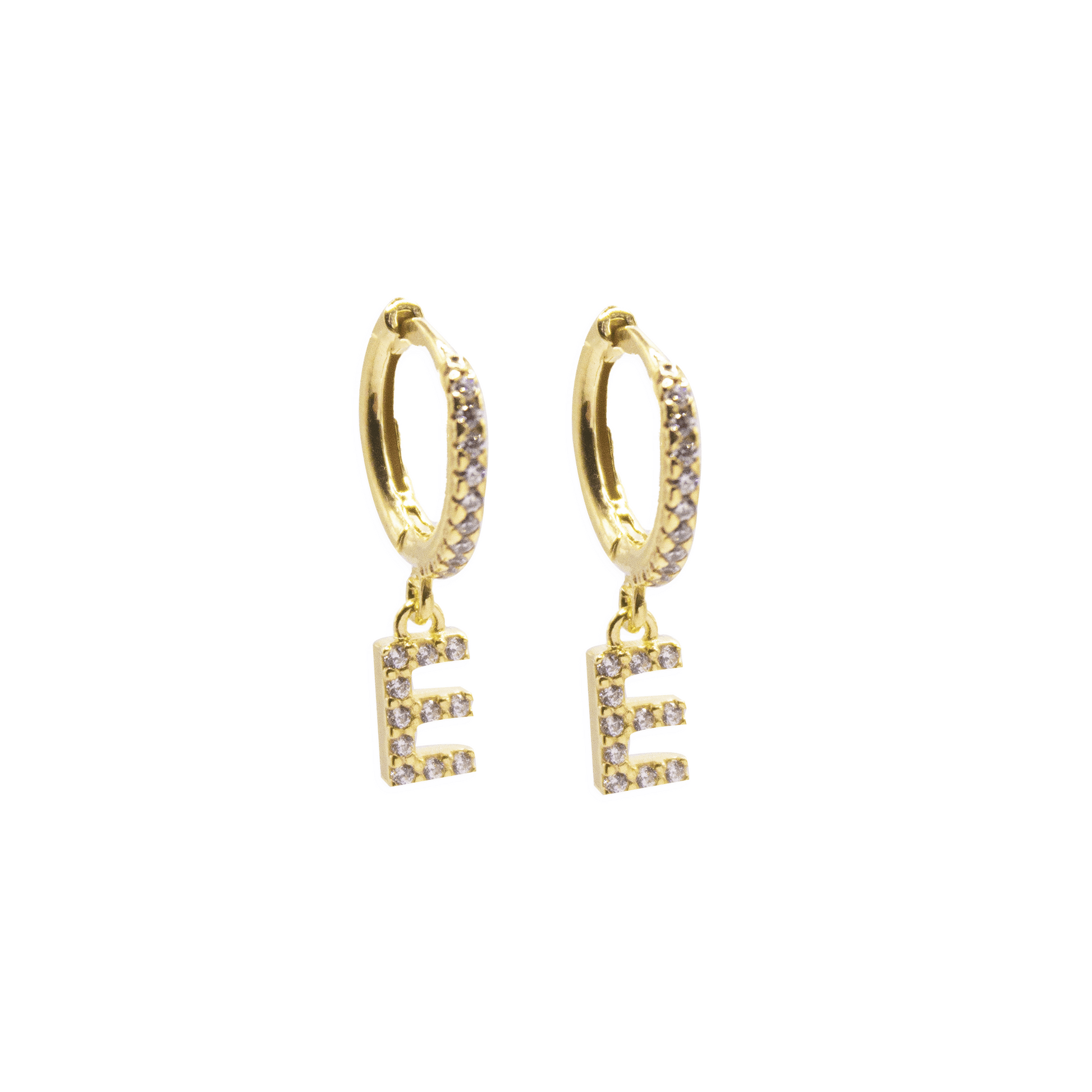 Precious Letter Dangle Earrings