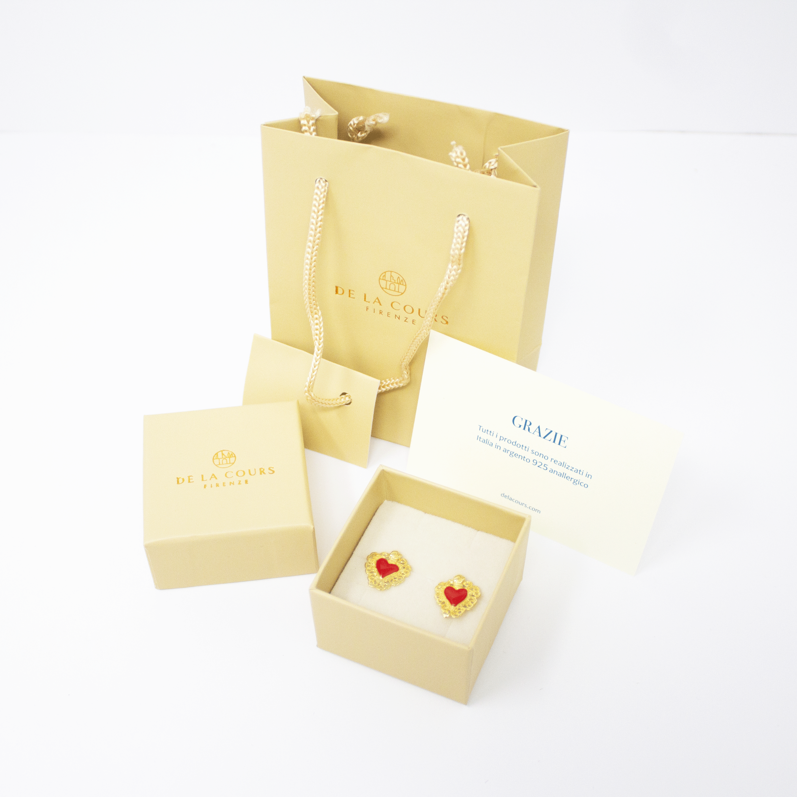 Orecchini Napoli Cuore Rosso