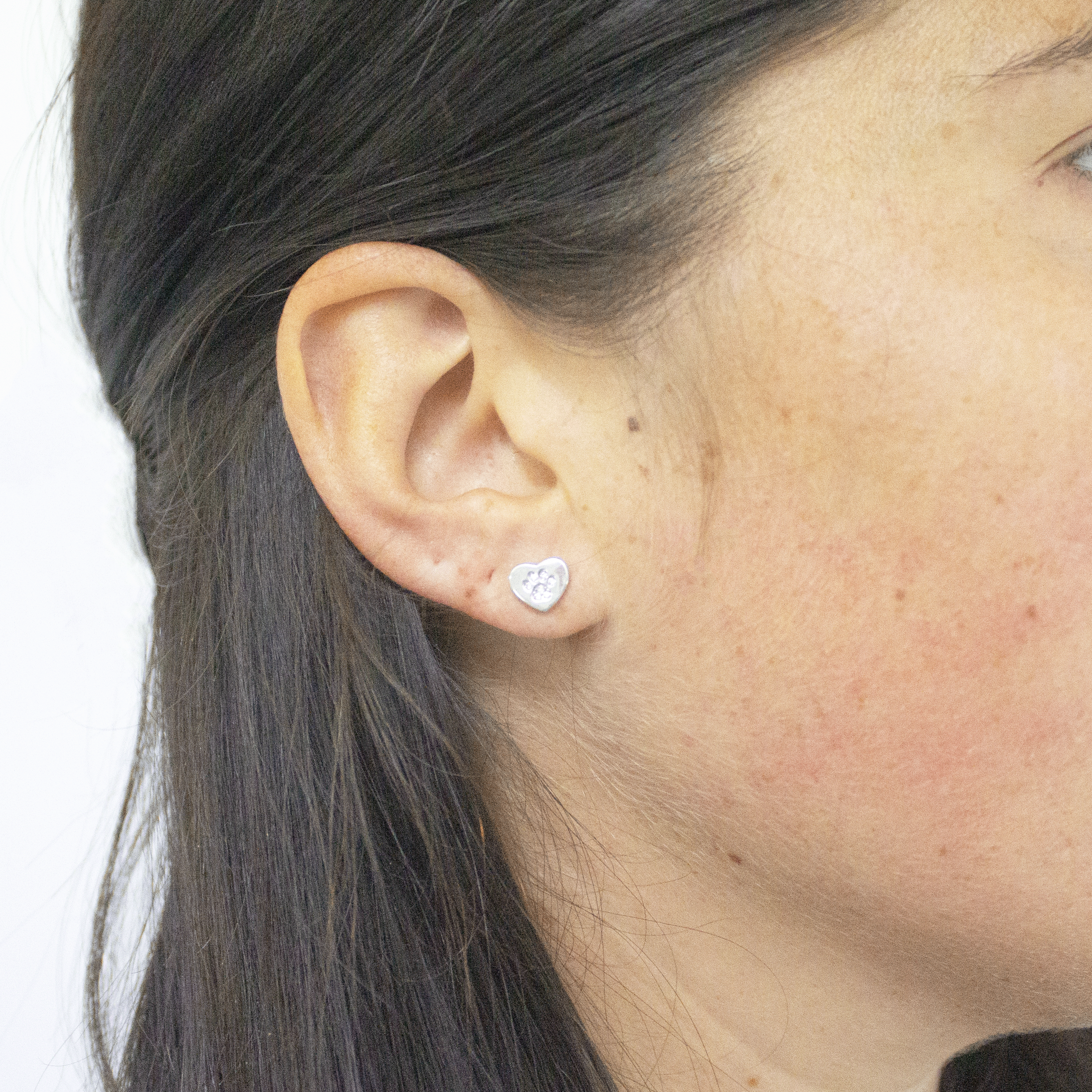 Orecchino Cuore e Zampa Cane