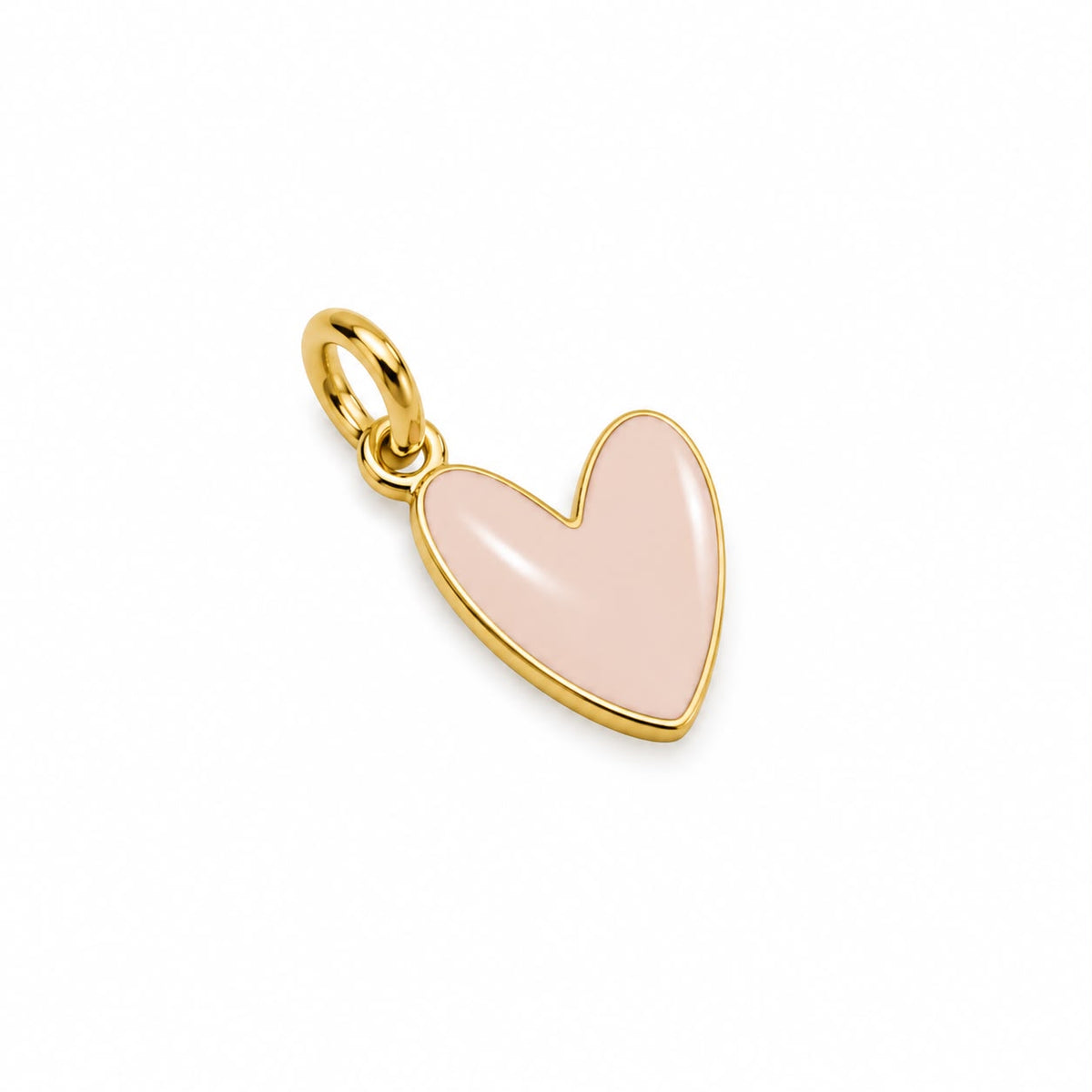 Heart Pendant white enamel
