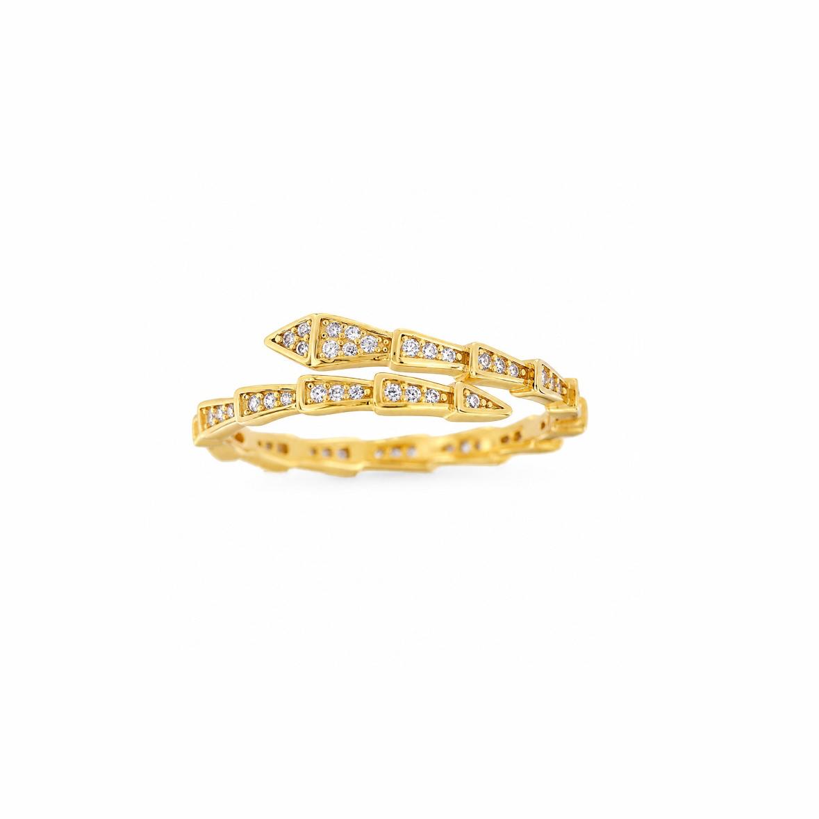 Snake Zircon Ring
