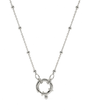 Versione in argento della collana con pendente circolare