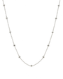 Versione in argento della collana con sfere lucide